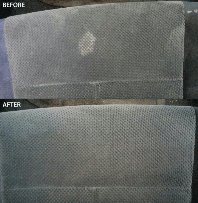 bissell 1570 cleaning result on sofa