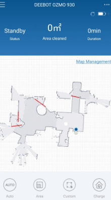 Deebot OZMO 930 Mapping Floor Plan