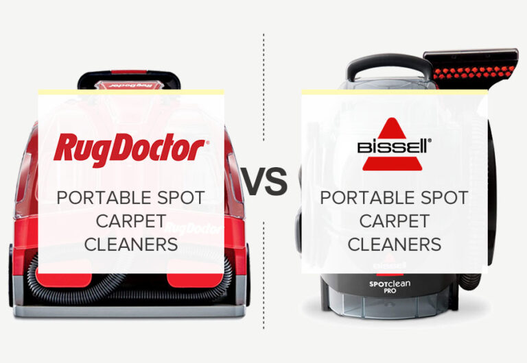 Rug Doctor Vs. Bissell Portable Spot Carpet Cleaners